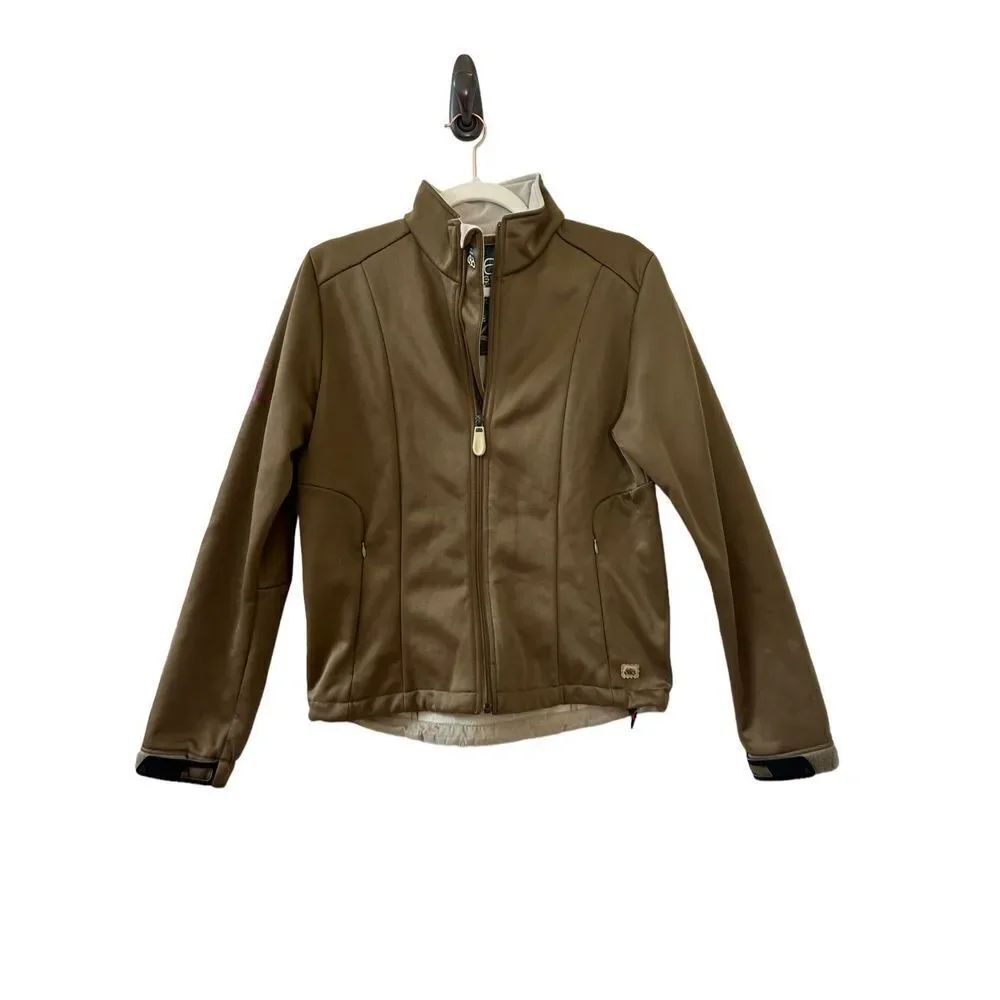 686 Long Sleeve Full Zip Motorcycle Jacket Women’s Brown Size Small